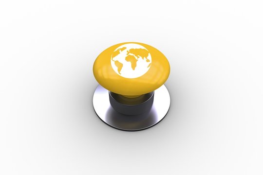 Composite image of earth graphic on button