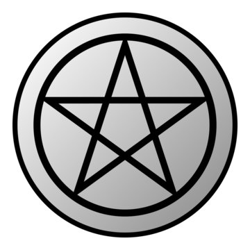 Pentagram button