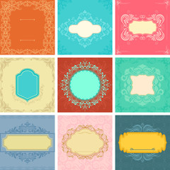 Floral background and banner