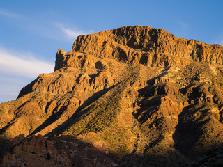 Abenddämmerung im Teide Nationalpark auf Teneriffa
