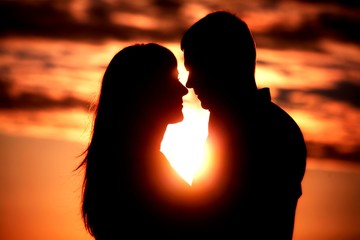Couple on sunset