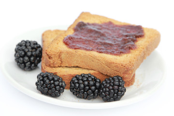 Toast with jam