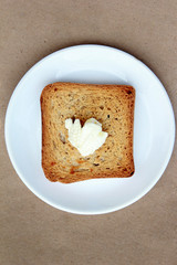Toast with butter