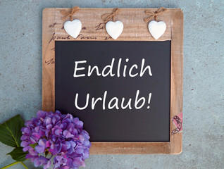 Endlich Urlaub!