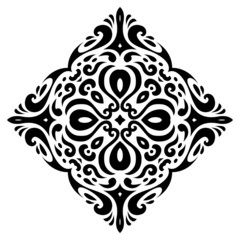 Tribal tatto square shape - Vector Illustration