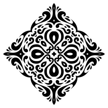 Tribal tatto square shape - Vector Illustration