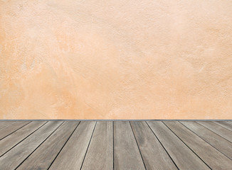 Wooden floor and retro background