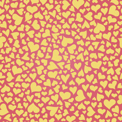 Seamless pattern with hearts