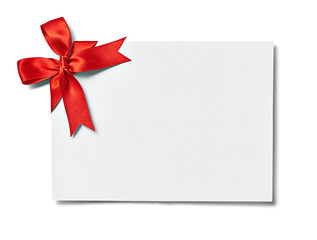 ribbon bow card note chirstmas celebration greeting