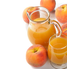 Fresh peach juice