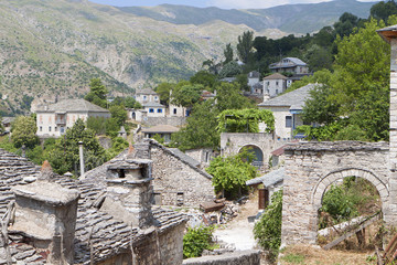 Fototapeta na wymiar Old village of Kalarites at Tzoumerka in Greece