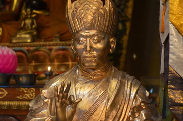 Statue of Lama in datsan Gunzechoyney, Saint-Petersburg