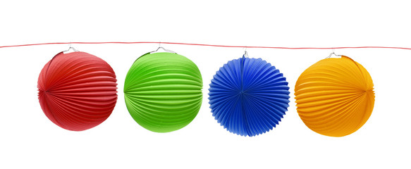 Bunte Lampions