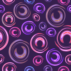 Colorful abstract background lights and circle  seamless