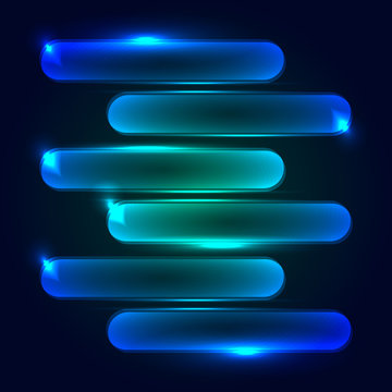 Digitally Generated Image Of Blue Moving Background