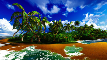 Naklejka na ściany i meble Paradise on Hawaii Island
