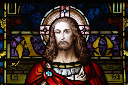Jesus Christ in stained glass