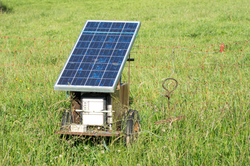 Electric Pastue Fence with Photovoltaic © manfredxy