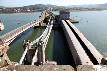 Three Bridges at Conwy Castle