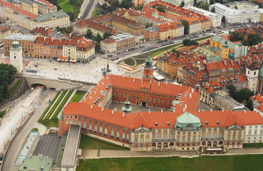 Old Town in Warsaw aerial © Dariusz Kopestynski