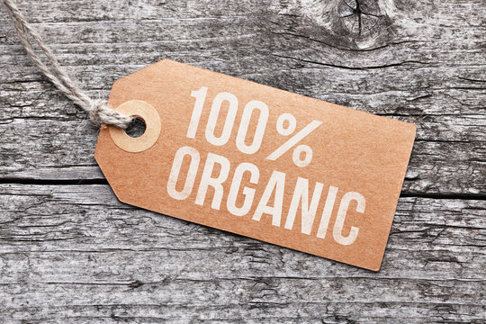 Label "100% Organic"