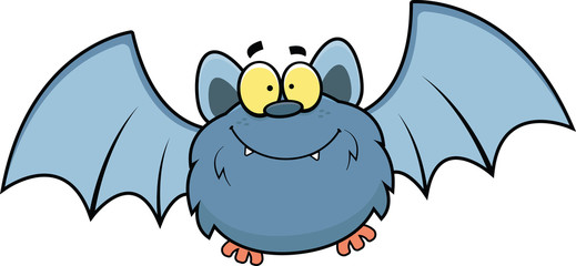 Cartoon Bat Happy