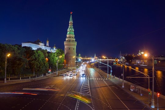 Kremlin and Kremlin embankment, Moscow, Russia
