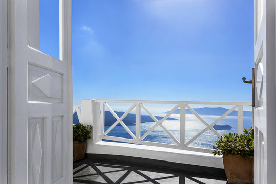 Balcony above the sea