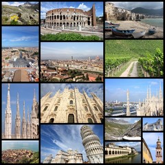 Italy photos - collage