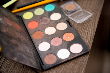 Tavolozza di cosmetici per il trucco