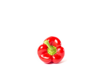 Sweet red pepper. Isolated on a white background.