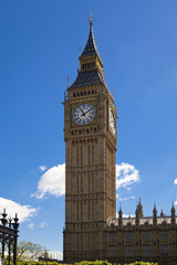 Fototapeta na wymiar London, Big Ben and houses of parliament