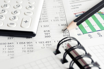 Financial accounting stock market graphs analysis