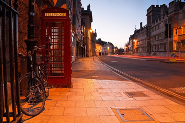City of Oxford early in the morning.