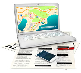 Real estate searching concept