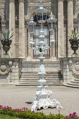 Old gas lamp post at ottoman palace