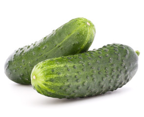 Cucumber vegetable  isolated on white background cutout