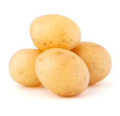 new potato tuber isolated on white background cutout