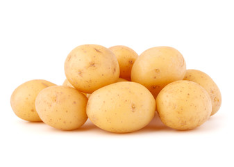 new potato tuber isolated on white background cutout