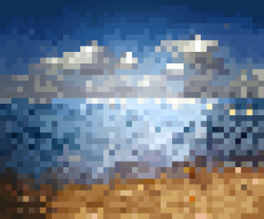 Blur sea vector background