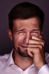 Man crying