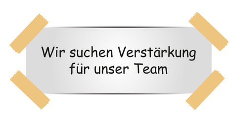 wie suchen verstärkung für unser team 0208