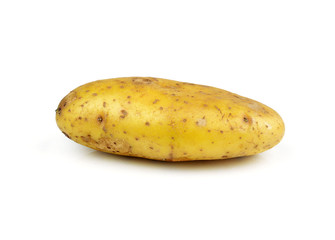 potato on white background