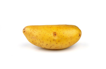 potato on white background