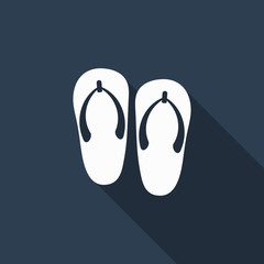 sandals icon with long shadow