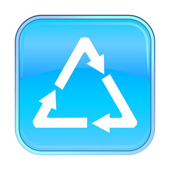 Isolated blue web icon on white background