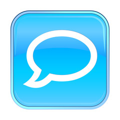 Fototapeta premium Isolated blue web icon on white background