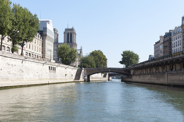 Seine river in Paris, France.