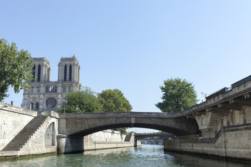 Fototapeta na wymiar Seine river in Paris, France.