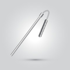 Illustration of ninja weapon, cartoon vector